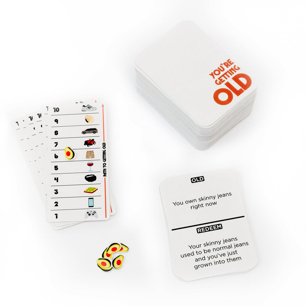 You’re Getting Old – a Party Game for You and Your Aging Friends - Adult Card Game for Ages 18-45