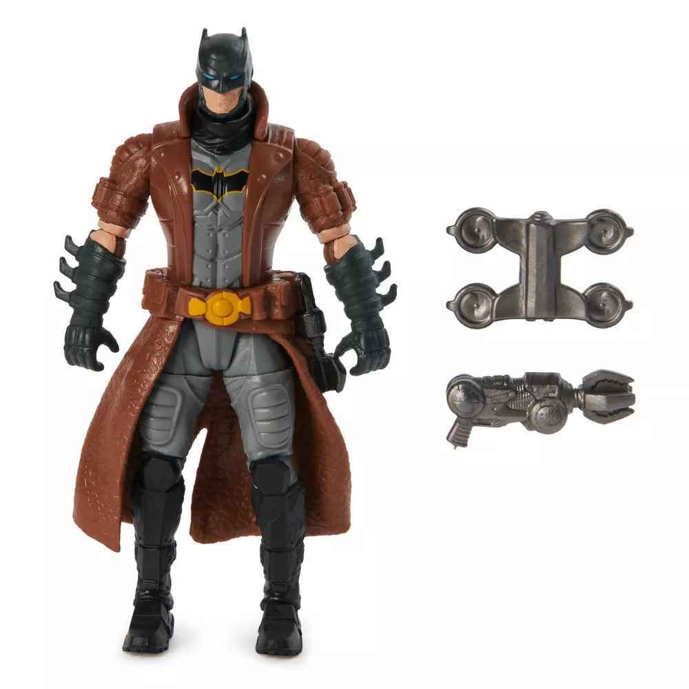 Avalan Kids DC Batman Figure 10cm & 2 Surprise Accessories wearing Jacket