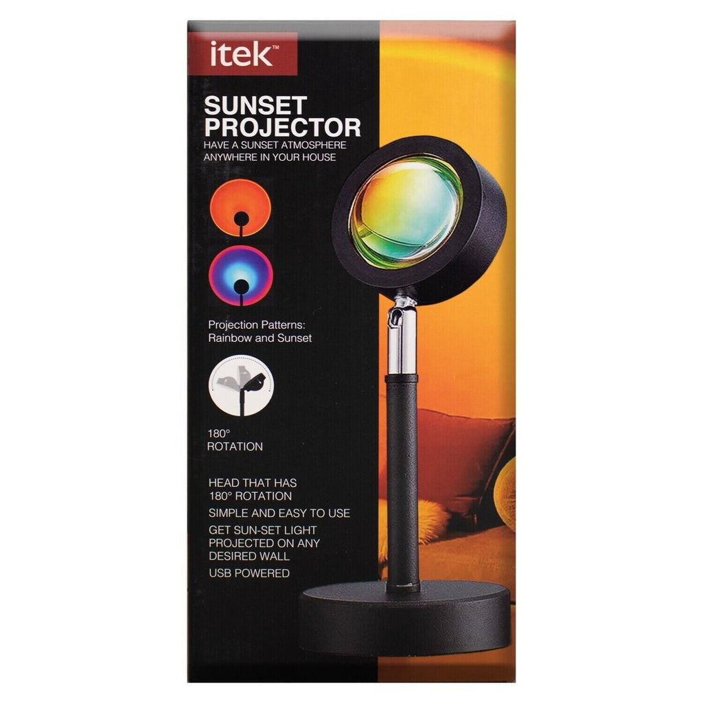 Itek Sunset Projector Lamp Rainbow Projector Lamp USB Table Light LED