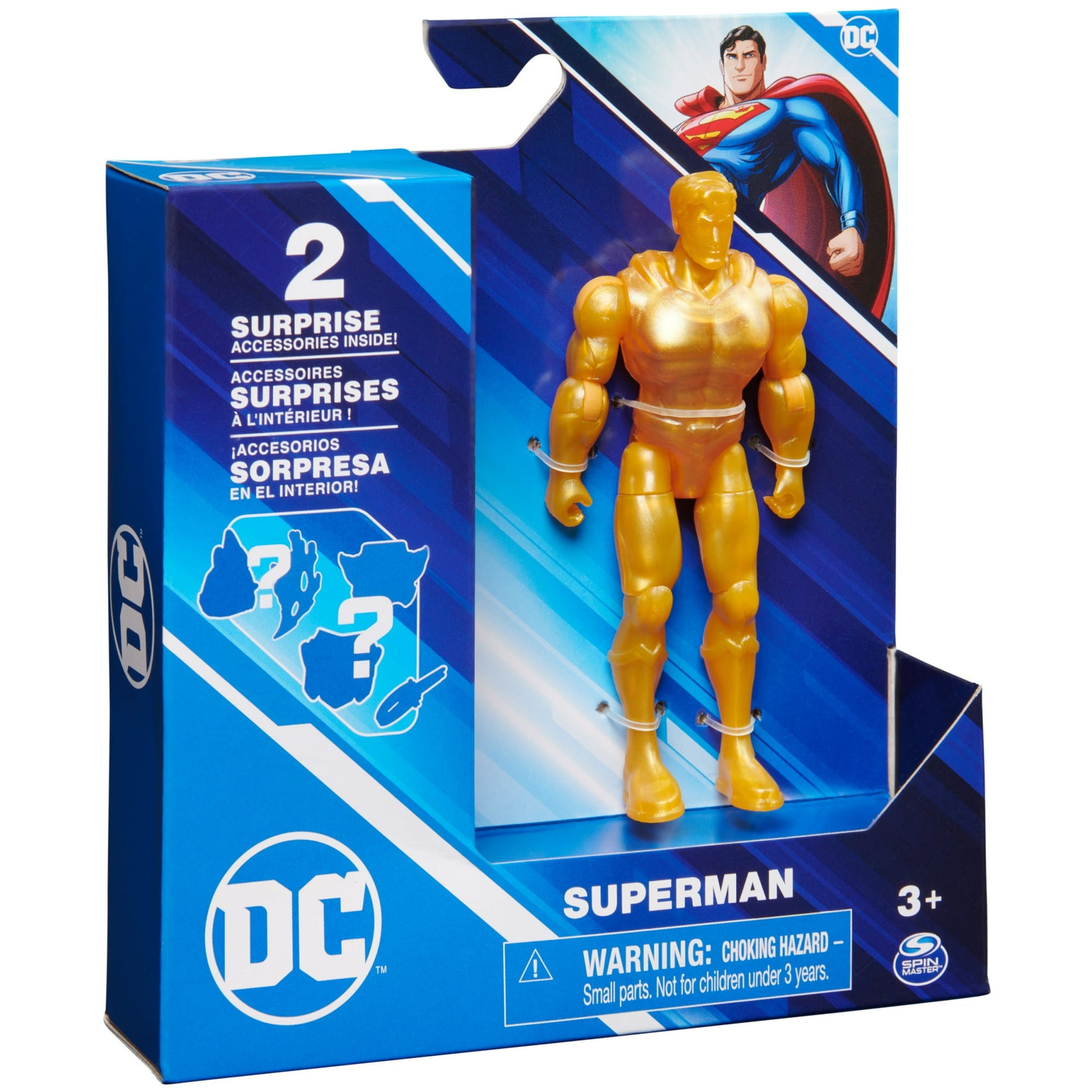 DC Comics, 4-Inch Superman Action Figure with Mystery Accessories