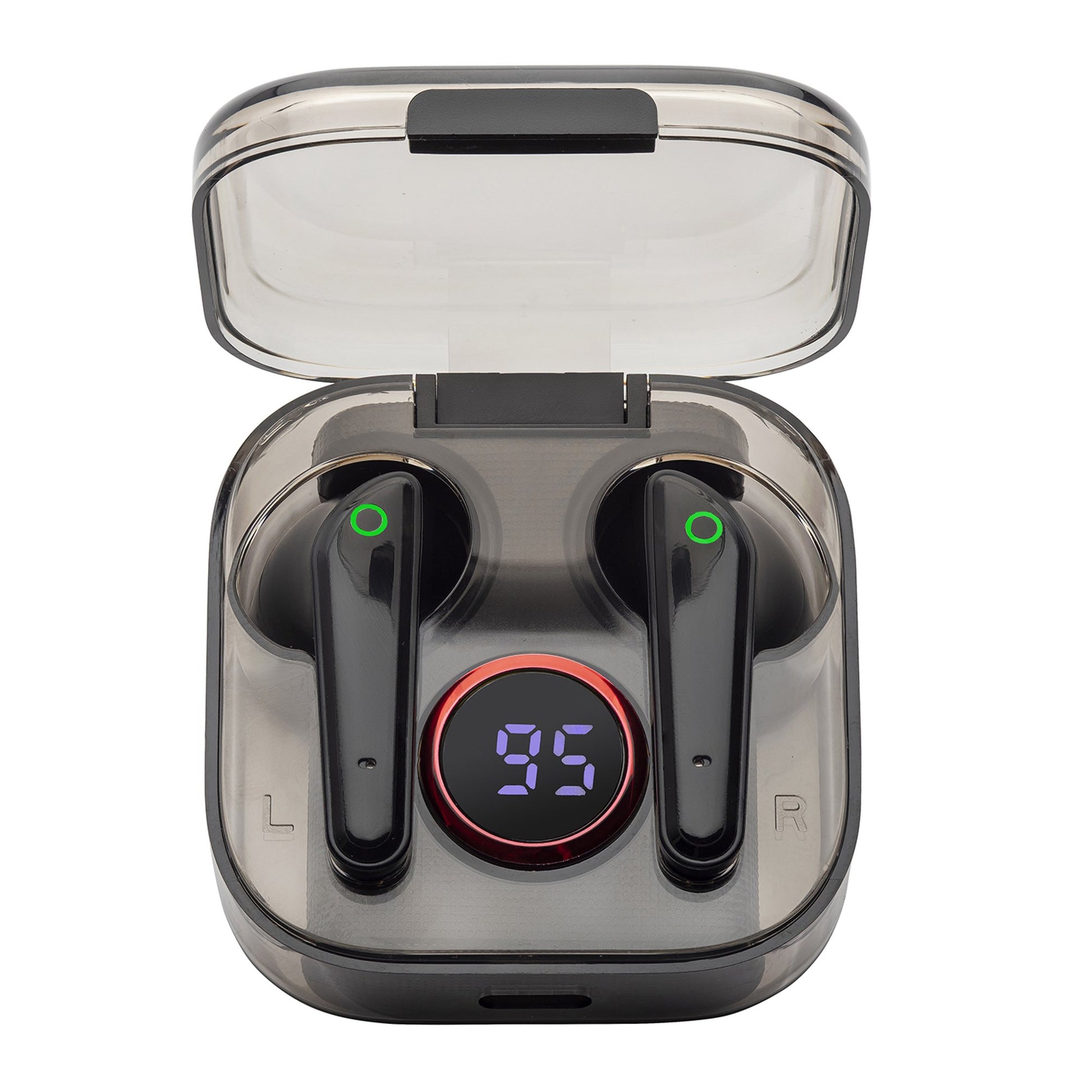 Odash VDUO-6-2067B DUO TWS Stereo Earbuds with Mic, Black
