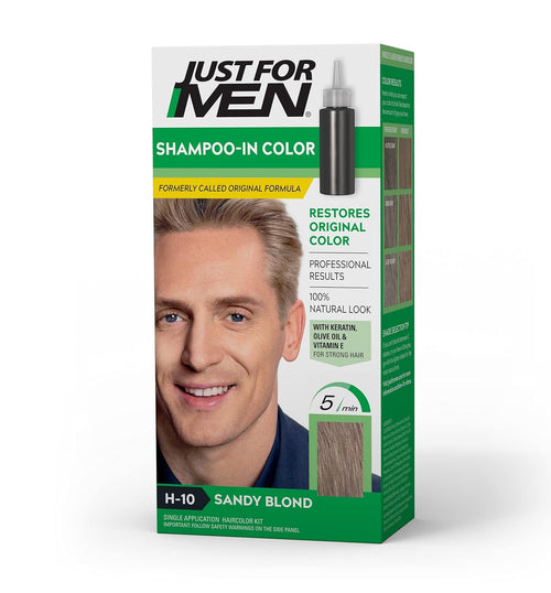 Just For Men Shampoo-in Hair Dye for Men, H-10 Sandy Blond