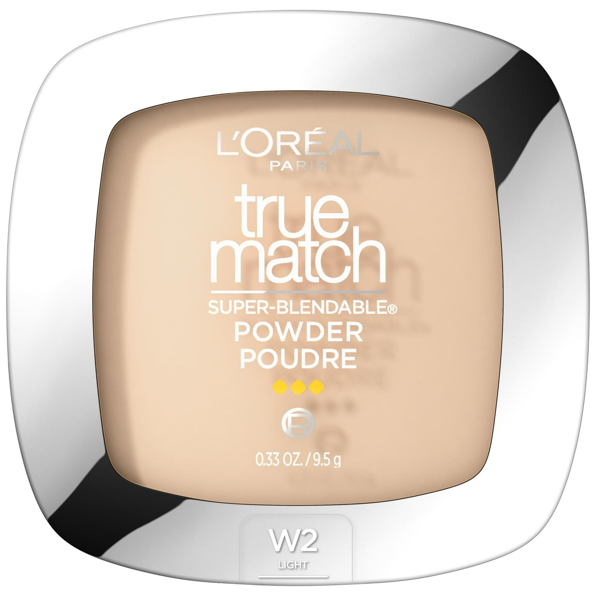 L'Oreal Paris True Match Super Blendable Oil Free Makeup Powder, Light Ivory, 0.33 oz W2