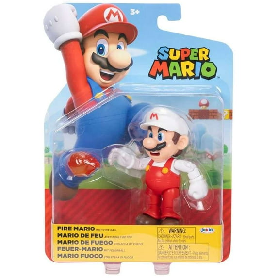 World of Nintendo Wave 41 Fire Mario Action Figure (with Fireball)