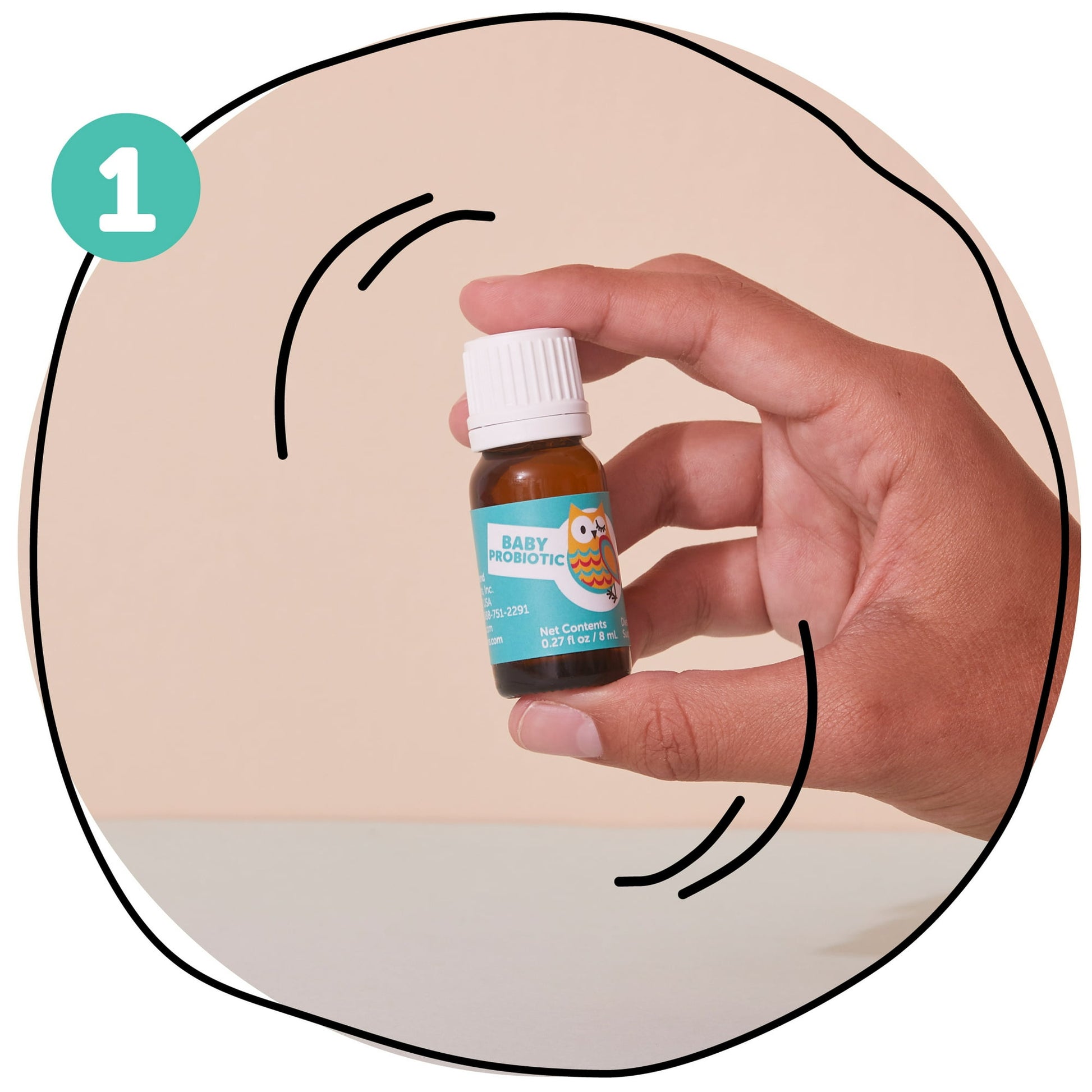 Smartypants Baby Probiotic Drops, 0-24 Months, Unflavored, 0.27 fl oz (8 ml), S