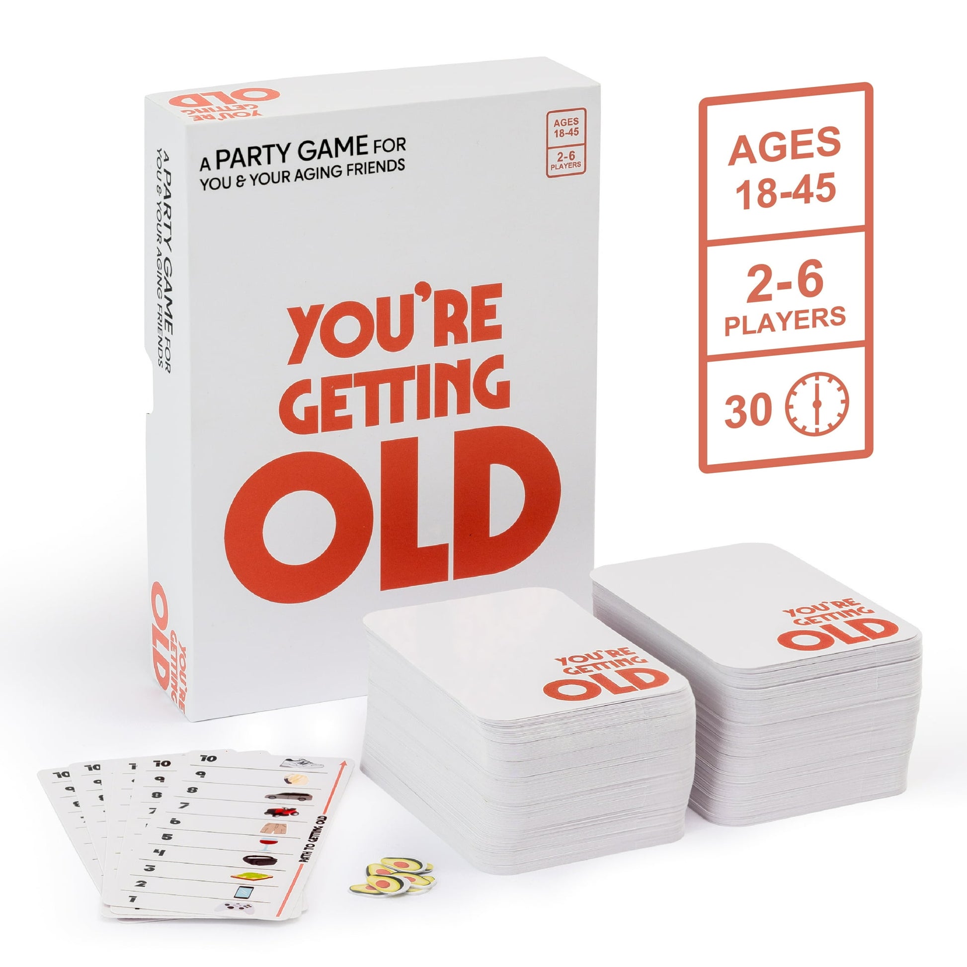 You’re Getting Old – a Party Game for You and Your Aging Friends - Adult Card Game for Ages 18-45