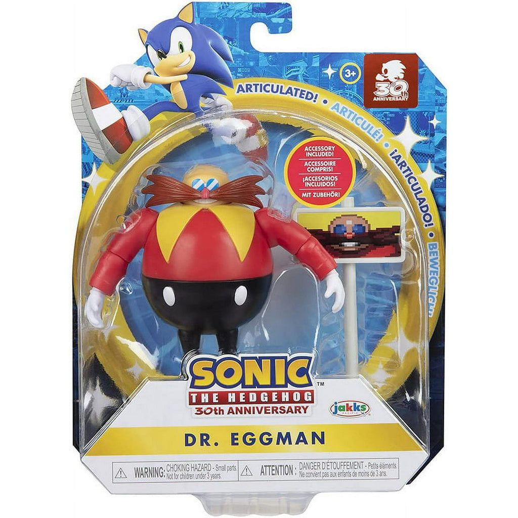 Sonic The Hedgehog Wave 5 Dr. Eggman Action Figure (Classic, with Goal Plate)