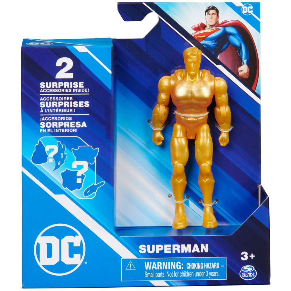 DC Comics, 4-Inch Superman Action Figure with Mystery Accessories