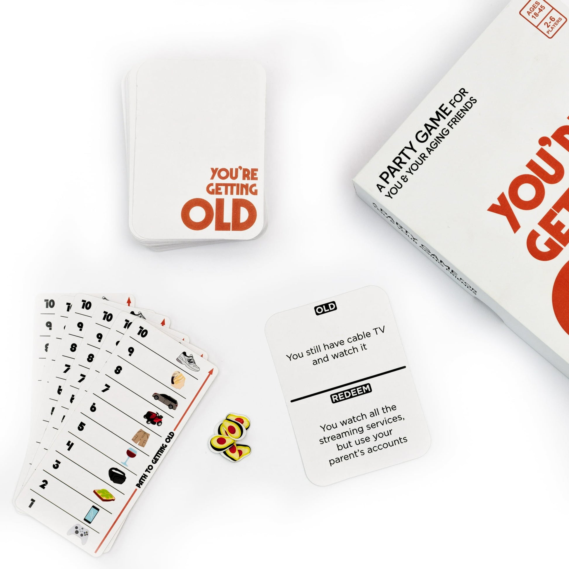 You’re Getting Old – a Party Game for You and Your Aging Friends - Adult Card Game for Ages 18-45