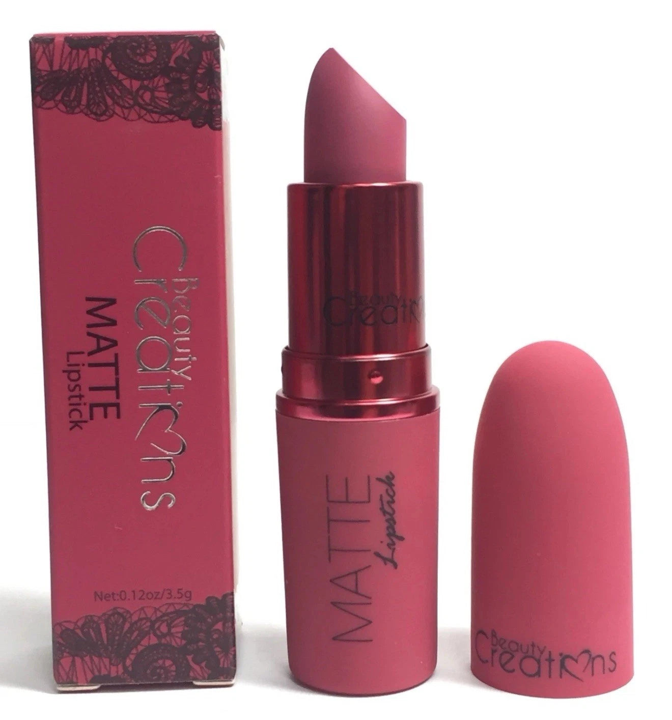 Beauty Creations Matte Lipstick - Pinky Promise LS01, 0.12 oz
